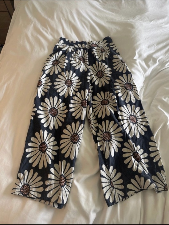 FARM Rio Pants - FARM Rio Wide-Leg Daisy Print Pants size small